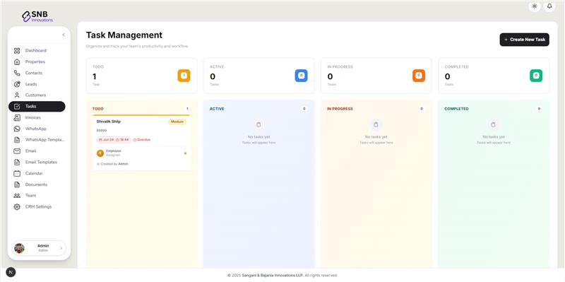 BlinkCRM Task Management